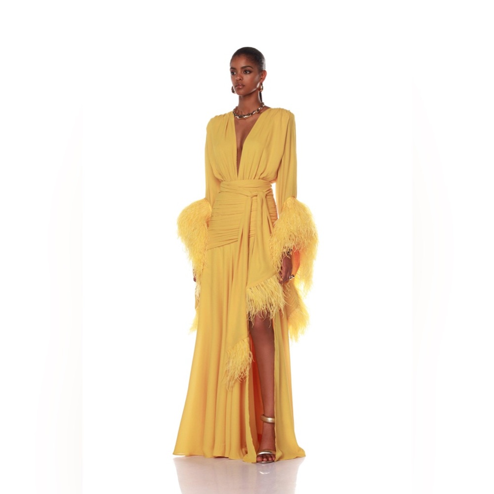 Bronx and Banco Yellow Maxi Dress